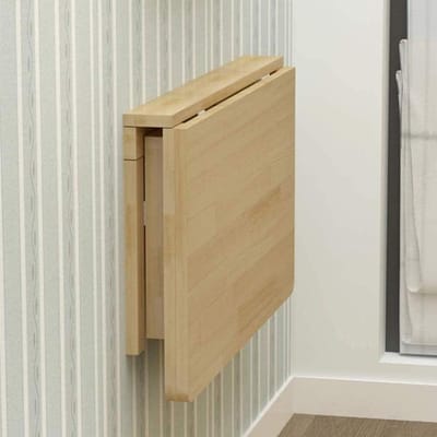 Opvouwbare Werkbank - Klaptafel Muur - Extra Werkruimte - Ruimtebesparend Ontwerp - 100x50cm - Houtkleur