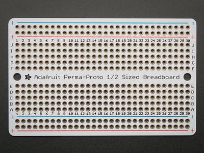 Prototyping board PermaProto half-sized breadboard PCB Adafruit 1609