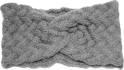 Gebreide Hoofdband / Haarband Grijs | Acryl / Polyester | Fashion Favorite