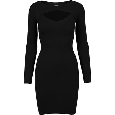 Urban Classics Cut Out Dames Mini-jurk - zwart - L