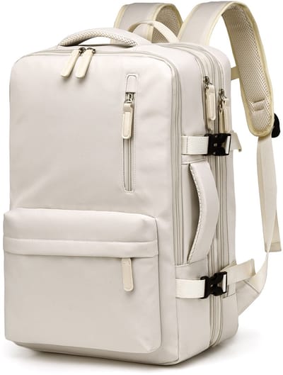 Rugzak - Laptop rugzak 16.5 inch - wit - polyester oxford composiet stof - 31×16×44cm formaat