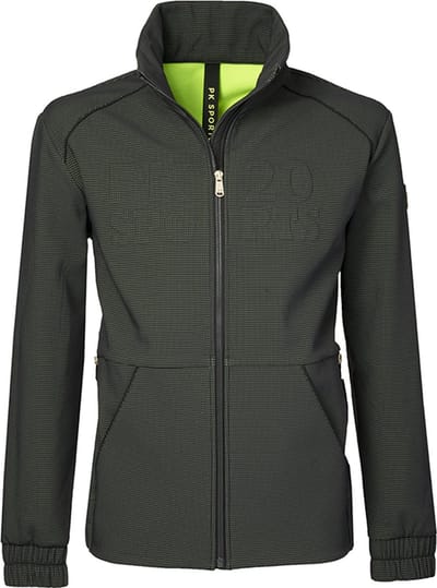 PK International - Mens - Heren - Softshell - Jacket - Nirvano - Charcoal - Donkerblauw/Grijs - S/46