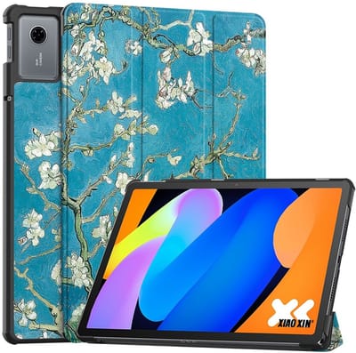 Coverup Tablethoes geschikt voor Lenovo Idea Tab 11 Hoesje - Tri-Fold Book Case met Wake/Sleep - Bloesem