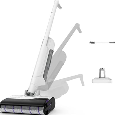 Rowenta X Clean 10 2-in-1 Vloerreiniger - Batterij/Accu Droog en nat Zakloos 200 W Zilver, Wit