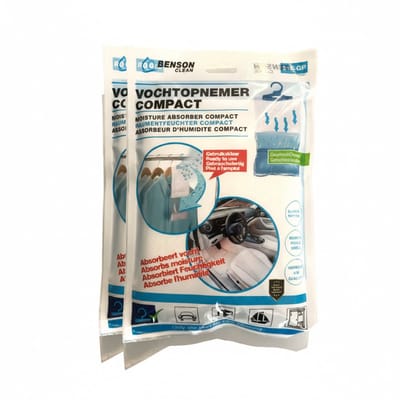Benson Vocht opnemer - 6x - met ophanghaak - compact - 210 g - voor in huis