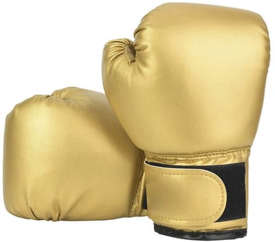 Dailygoods- Bokshandschoenen voor Kinderen - PU-leer - Schokabsorptie - Venti-voering - Zandzak - Goud/Zwart - 23*14 cm - Vechtsporthandschoenen