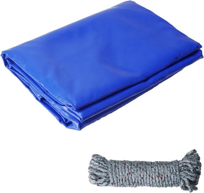 Afdekzeil Waterdicht - Beschermhoes Zeil - Buiten Beschermen - Extra Stevig 420 g/m² - 3 x 4 Meter - Blauw