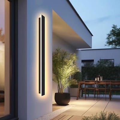 Moderne Waterdichte LED Wandlamp voor Binnen en Buiten - Antraciet, 150 cm, 48W