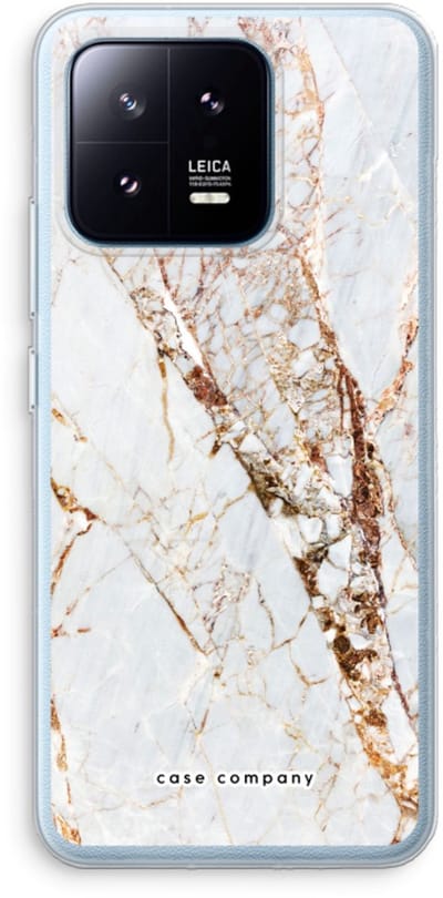 Case Company® - Hoesje geschikt voor Xiaomi 13 Pro hoesje - Goud marmer - Soft Cover Telefoonhoesje - Bescherming aan alle Kanten en Schermrand