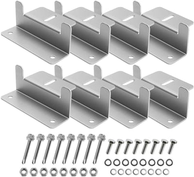 Cosensi - Dailygoody - Zonnepaneel Bevestiging - Montagebeugels Kit - Aluminium - Zilver - Voor Camper en Caravans - Inclusief Accessoires