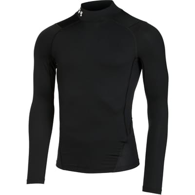 Under Armour UA HG Heatgear Armour compressie Mock Long Sleeve Heren Sportshirt - Zwart - Maat L