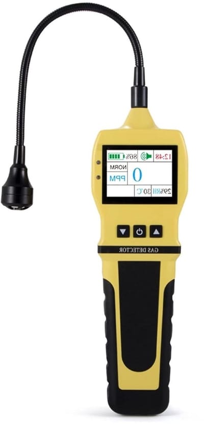 Luchtkwaliteitsdetector - Gaslekzoeker - Gas detectie - Hoge resolutie display - 0-10000 PPM - Zwart