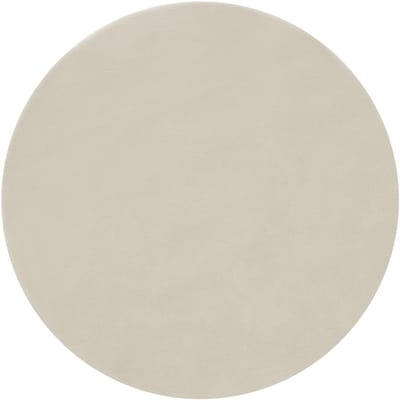 tectake® Kortpolig Vloerkleed - Rond - Ø120 cm - Beige - 1630 g/m² Poolgewicht - Tapijt voor Woonkamer, Slaapkamer, Eetkamer - Onderhoudsvriendelijk en Wasbaar - Antislip Ondertapijt - Allergievriendelijk - Diverse maten en kleuren