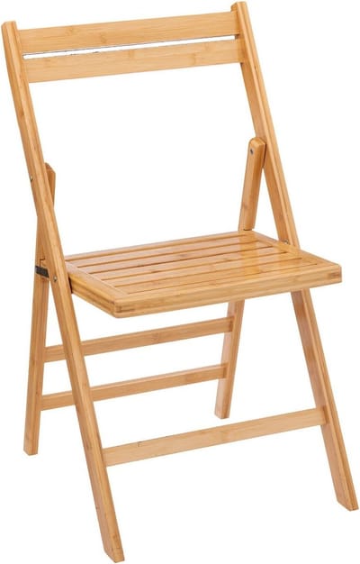 Houten Klapstoel met Rugleuning voor Binnen en Buiten - Duurzame Vouwstoel