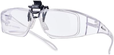 FlipFocus Veiligheidsbril met +2.00 Dioptrie - 3-delige Set met Clip-on Lensen