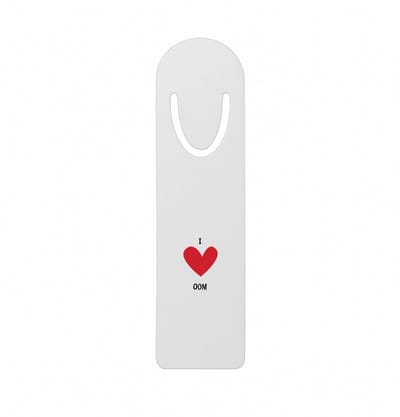 Hacebo® - Ik hou van mijn oom metalen boekenlegger - Oom - De leukste oom - Cadeau voor je oom - familie - hartje - love Bladwijzer boekenleggers - 12.7 cm x 3.2cm
