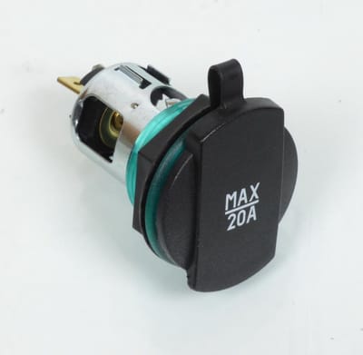 Prise allume cigare universelle Flosser 12V ou 24V 20A pour moto scooter deux roues