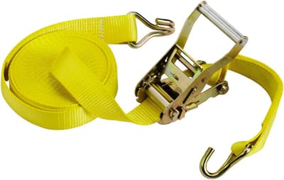 Robuuste Spanband met Ratel 50mm Breed en 12 Meter Lang voor Vastzetten Laadruimte
