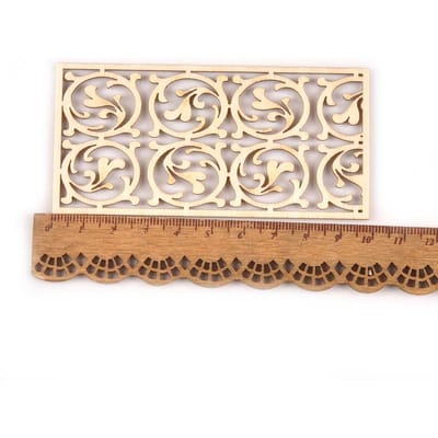 5 stuks/set Holle Rechthoek Houten Knutsels Voor DIY Scrapbook Houten Plakjes Versiering Huisdecoraties Handgemaakte Ornamenten