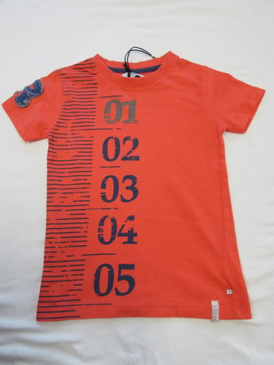 rumbl , jongens, t-shirt korte mouw , licht rood , 01-02-..., 116 / 122