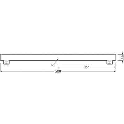 OSRAM HOMELIGHTING 4099854232879 LED-lamp Energielabel F (A - G) S14S Staaf 4.7 W = 40 W Warmwit (Ø x h) 29 mm x 29 mm 1 stuk(s)