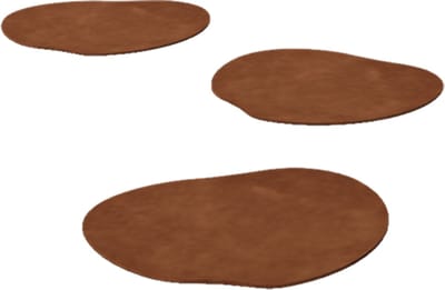 Cortenstaal staptegel - Organisch - 30x30cm - Roestkleur - MySteel