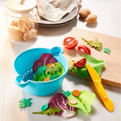 Haba Speelgoedeten Slamix 16 Cm Vilt/polyester Blauw 30-delig