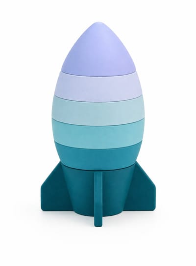 Kahil - Stapeltoren Raket - Baby Speelgoed - Educatief Montessori - 6 Delig - BPA Vrij