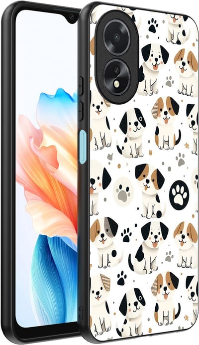 Smartphonica Telefoonhoesje Geschikt voor Oppo A18 met honden opdruk - TPU backcover case dog design geschikt voor Oppo A18