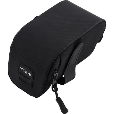 Sacoche de selle de vélo, pochette de rangement pour siège arrière, sac de vélo pour équipement de conduite en plein air(noir) noir
