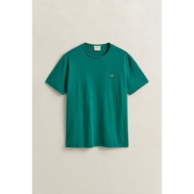 Gant T-Shirt Regular Uni Fine Shield Embroidery Botanical Hue / male