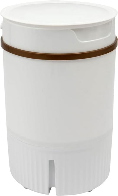Draagbare Wasunit - Mini Wasmachine - Kleine Was - Met Dehydratiekorf - 45 Liter - Wit