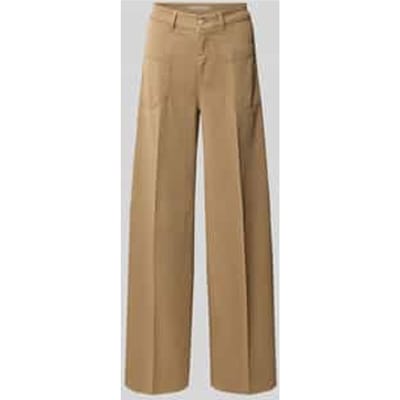 Wide leg broek van viscosemix, model 'MIRU'