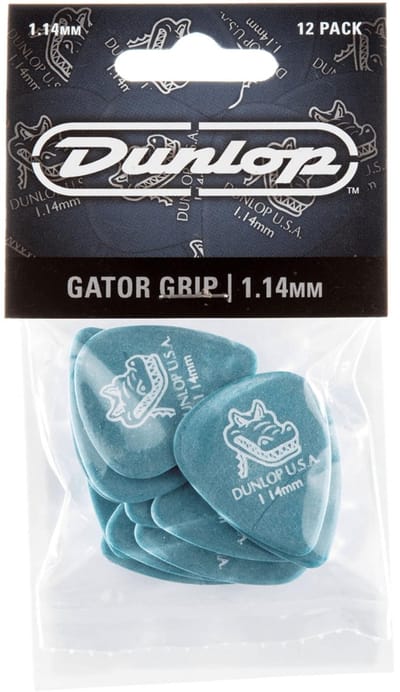 Dunlop 417P114 Gator Grip Plectrum 1.14mm 12-Pack - Plectra, zakje met 12 stuks
