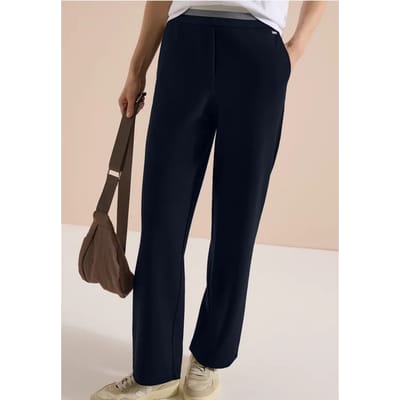 High Waist straight legs broek in Loose Fit