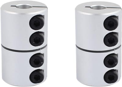 8mm tot 10mm askoppelingen, motorconnectoren van aluminiumlegering, geschikt voor 3D-printers (2 stuks)