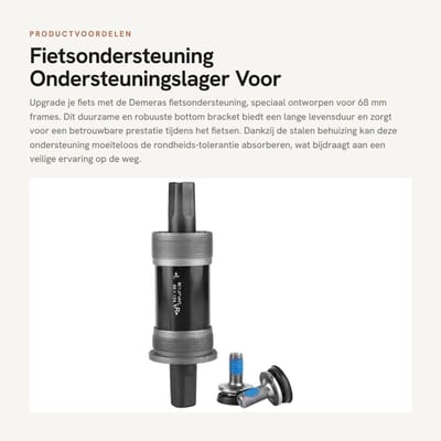 Dailygoods- Trapas Schokbestendig - Trapas Sleutel - Ondersteuning - Onderdeel - Duurzaam - Eenvoudige Installatie - Fietstrapas