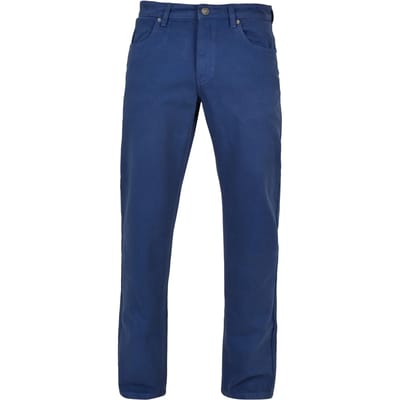 Urban Classics - Colored Loose Fit Jeans Broek rechte pijpen - Taille, 42 inch - Donkerblauw