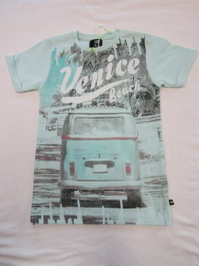Rumbl - Jongens - T-shirt korte mouw , groen - Venice beach - 4 / 5j aar 104/ 110