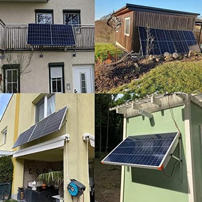 Bevestiging Zonnepaneelhouder - Balkon Krachtcentrale - Plat Dak Installatie - Roestvrij Staal - 118 cm Lengte - Zilverkleurig
