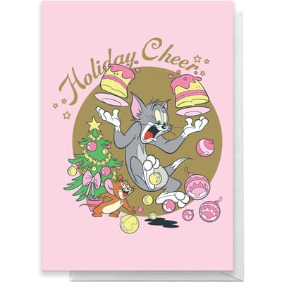 Tom And Jerry Holiday Cheers Greetings Card - Standard Card