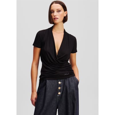 Karl Lagerfeld Feminine T-shirt Black Taglia: XS | Magliette intime Outlet | Donna | Nero