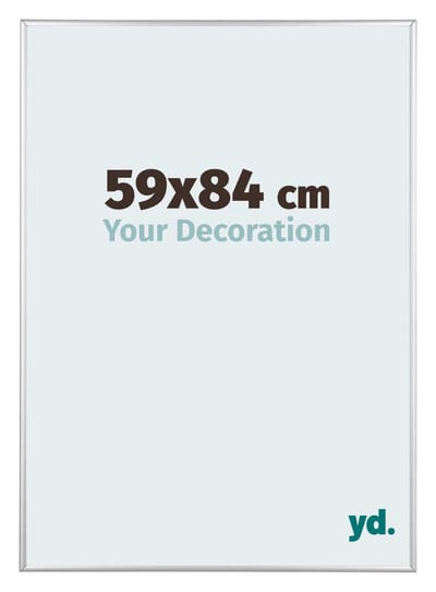 Your Decoration - Puzzellijst 59x84 cm - Zilver Hoogglans - Puzzellijst 1500-2000 stukjes - Aluminium Fotolijst - Kent