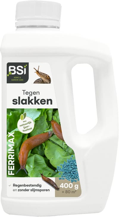 BSI - Ferrimax - Slakkenbestrijding - De ecologische slakkenkorrel van de nieuwe generatie - 400 g voor 80 m²