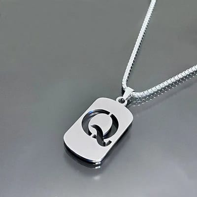 Livano Ketting - Heren - Staal - Nep zilver - Met Hanger - Q