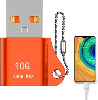 USB Adapter - Type C Converter - Snelladen En Data - 10 Gbit Snelheid - 240W - Zwart