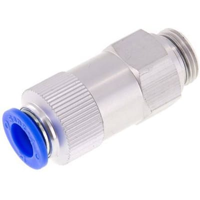 12mm & G1/2'' Regeling-In Aluminium Terugslagklep Insteekkoppeling Buitendraad 0.2-10 bar