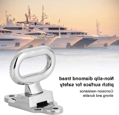 Vouwbare Maststap - Opklapbare Step - Veilig Klimmen Boten - Roestvrij Staal - 10.9x4.7cm - Zilver