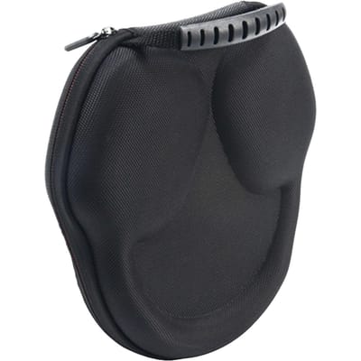 Mallette de rangement pour écouteurs, étui de transport Portable étanche pour écouteurs avec fermeture éclair, résistant aux chutes et aux chocs noir