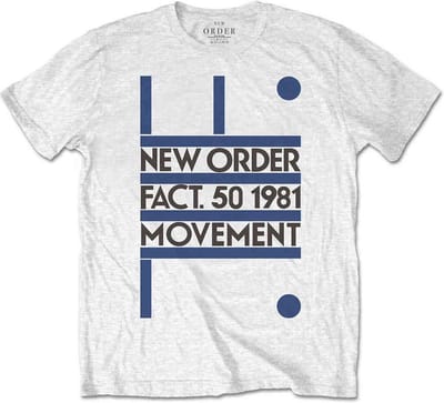 New Order - Movement Heren T-shirt - S - Wit